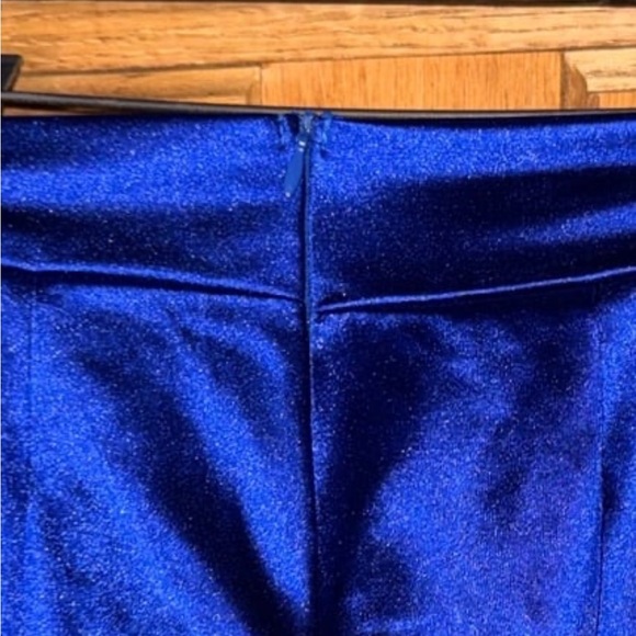 Royal Blue Silky Pants - Picture 4 of 4